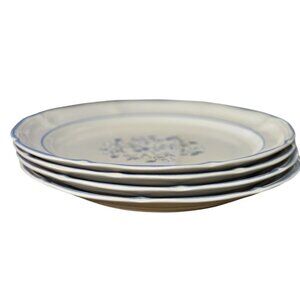 Covington Edition Avondale Blue Floral Dinner Plates Set 4